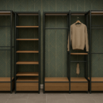 Modulares Wandregal-System „VERTA“ – Maßgefertigter Ladenbau aus MDF & Metall