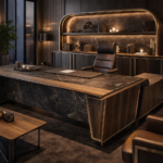 Exklusives Executive Büromöbel Set nach Maß – Luxus Makam Büro Design