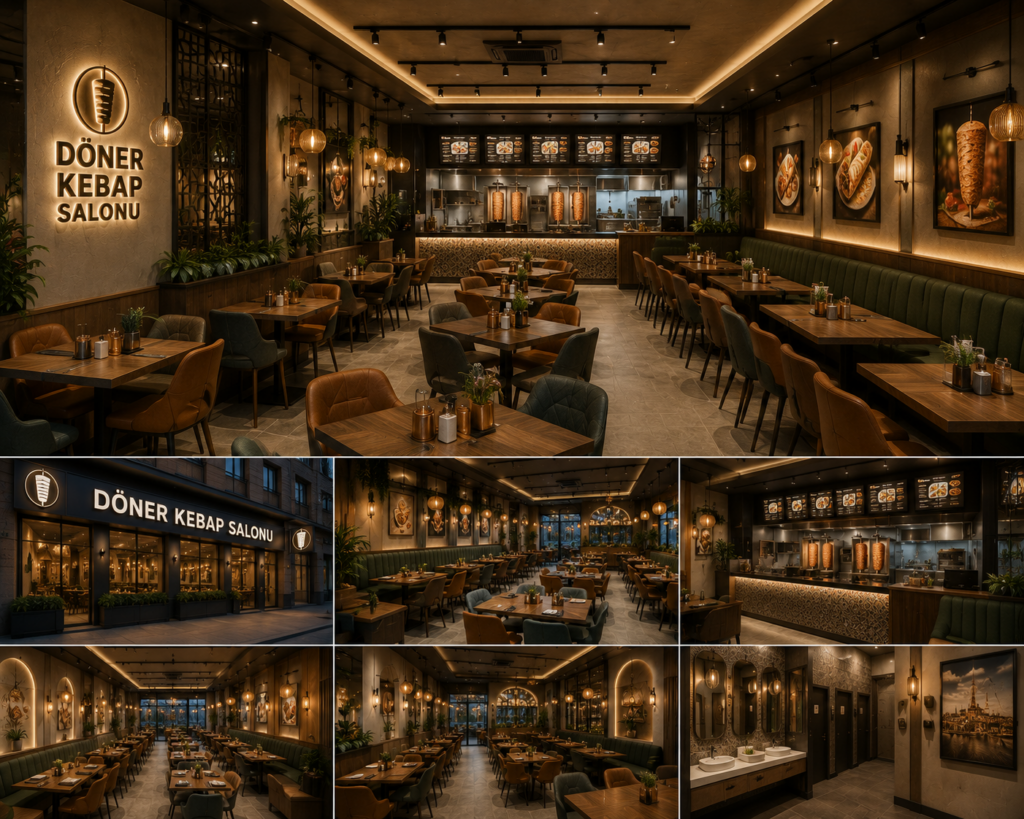 OTTOMAN FLAME Konzept – Moderne Döner Restaurant Einrichtung