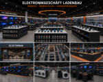 Moderner Elektronikmarkt Ladenbau für Haushaltsgeräte und Technikprodukte