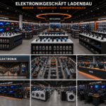 Moderner Elektronikmarkt Ladenbau für Haushaltsgeräte und Technikprodukte